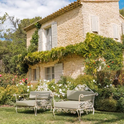 Soak up the sun in the beautiful gardens