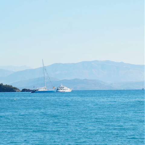 Marvel at Corfu's turquoise water – it's some of the best in the Europe