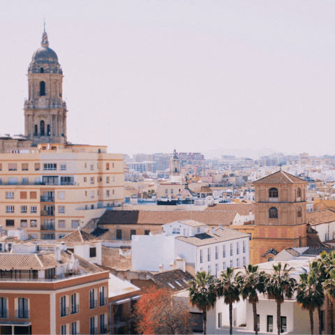 Spend a day sightseeing in Málaga – a short drive away