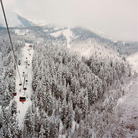 Whizz down the area's world-class slopes