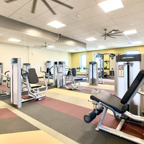 Work out in the high-tech gym