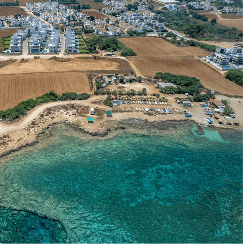 Flip-flop down to your local beach, just 290-metres from your door