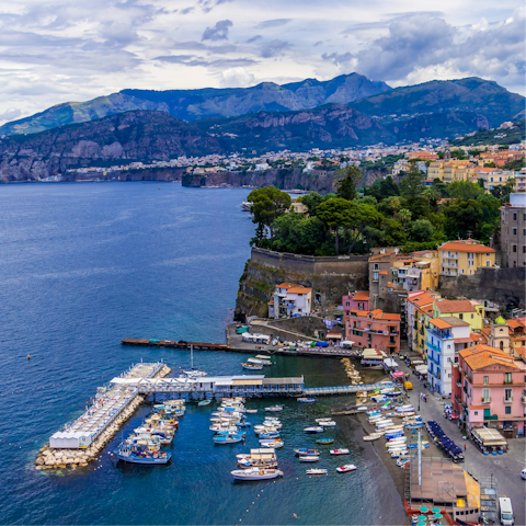Enjoy scenic strolls through the heart of Sorrento
