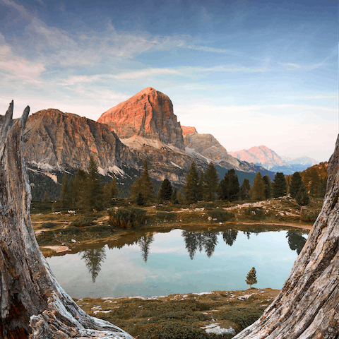 Spend the summer months hiking and biking through spectacular mountain scenery