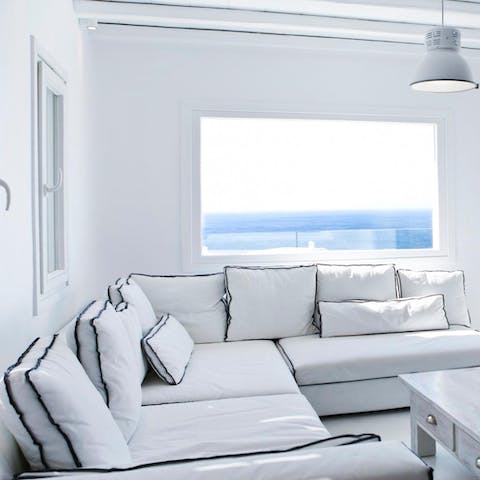 Curl up in the dreamy reading corner with a book, if you can keep yourselves from getting distracted by the views