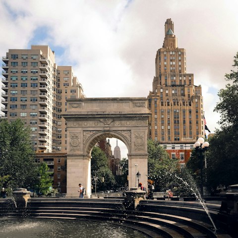Make the fifteen-minute stroll to Washington Square Park