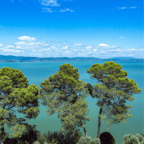 Let your host arrange a boat tour of Lake Bolsena