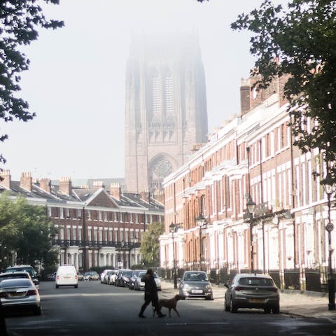 Admire the cathedral whilst strolling the streets of the Georgian Quarter