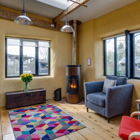 Get the fire going and snuggle up on wintery evenings