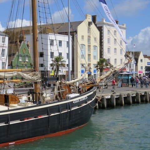 Book a boat trip from the Quay to Brownsea Island