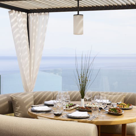 Dine in one of the resort's four restaurants and seven bars