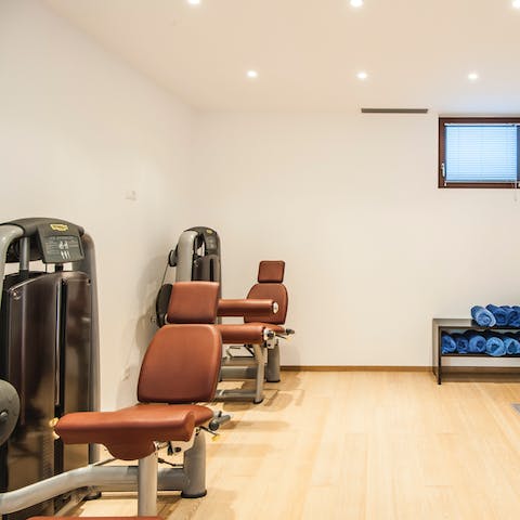 Take care of your body and mind with a gym and sauna session