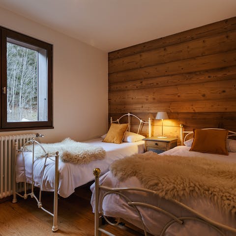 Sleep soundly in comfortable bedrooms