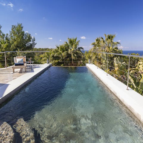 Savour beautiful views and blissful swims in the rooftop pool