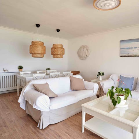 Gather around the table for beautiful meals as the sun sets