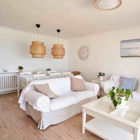 Gather around the table for beautiful meals as the sun sets