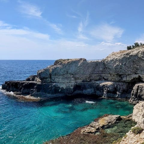 Explore the rugged coastline of Italy's southern "heel"