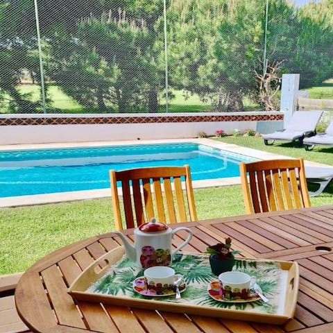 Sip Vinho Verde and enjoy Portuguese snacks on the terrace