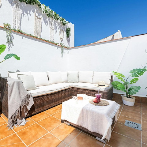 Soak up the sun on one of two private terraces