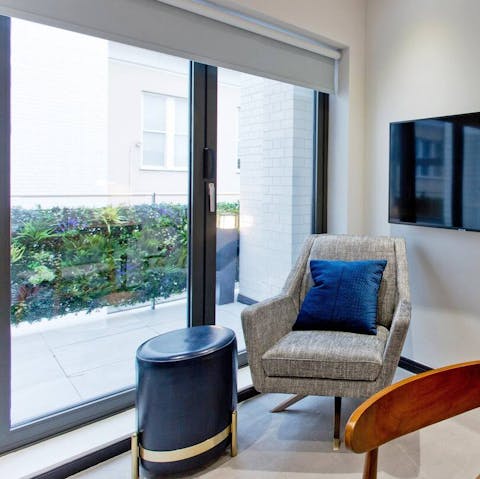 Take your morning coffee out onto one of two balconies