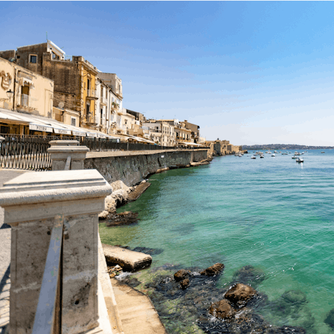 Head to the stunning, historic city of Syracuse, just ten minutes from the villa by car