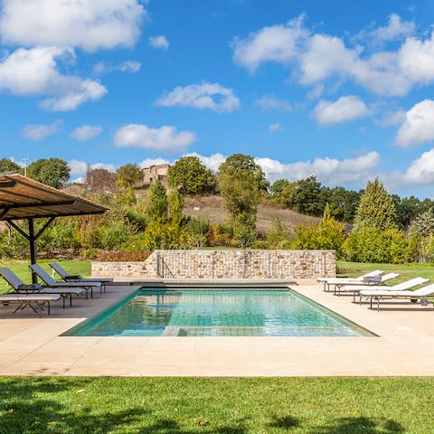 Cool down with a dip in the pool