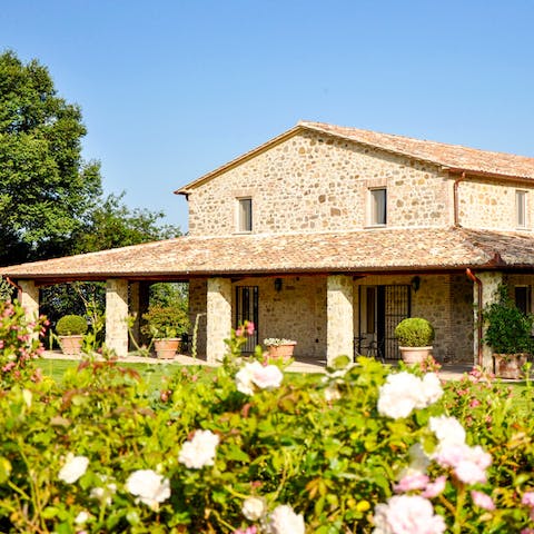 Stay in a renovated farmhouse