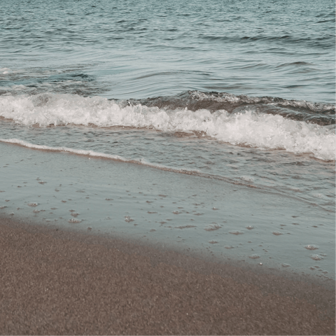 Spend the day on the warm sands of Magaggiari Beach, 1 kilometre away