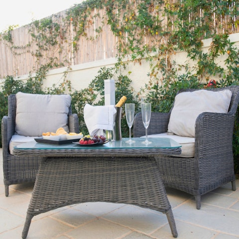 Enjoy breakfasts or sunset drinks on the terrace