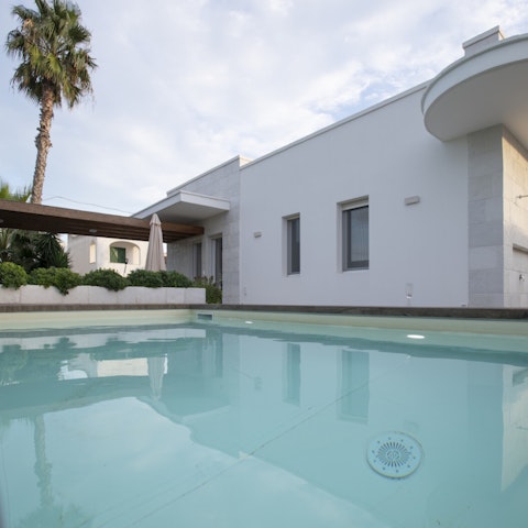 Spend sunny days around the private pool