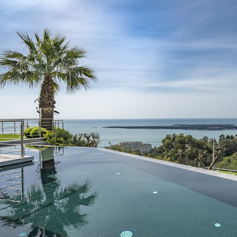Swim some gentle laps of the infinity pool