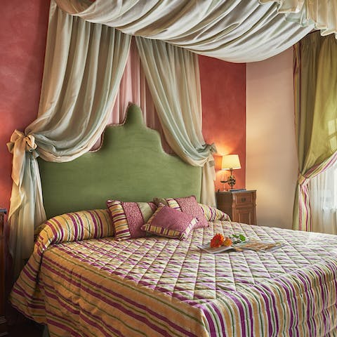 Sleep peacefully in the elegant bedroom