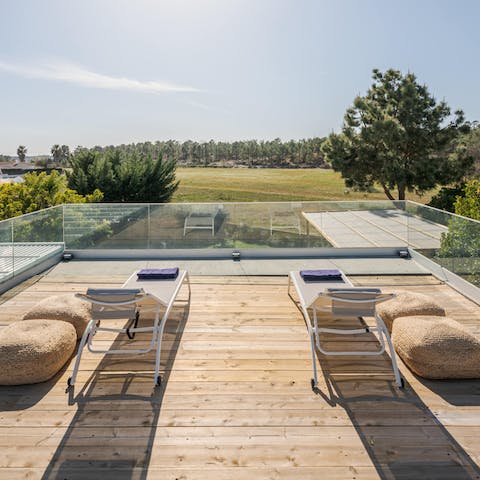 Feel a refreshing sense of peace from the rooftop terrace