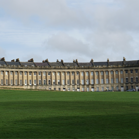 Explore iconic sights like the Royal Crescent – a short walk away