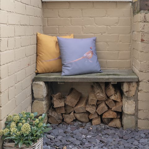 Take a perch in the courtyard with your morning coffee