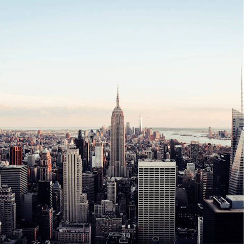 Hop on the subway and be at the Empire State Building in thirty minutes