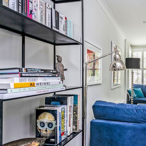 Curl up with a book on the sofa one evening