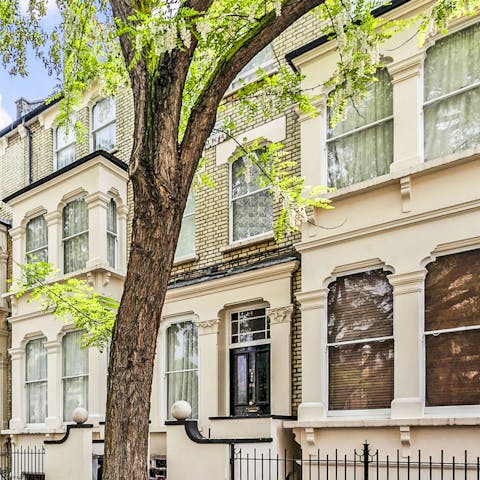 Admire quintessential London architecture on your leafy street