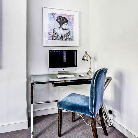 Catch up with work in the plush office space