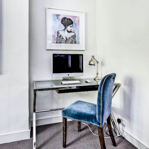 Catch up with work in the plush office space