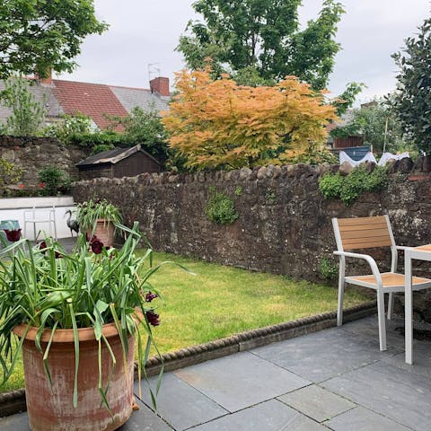 Enjoy afternoon tea in the garden when the weather is kind