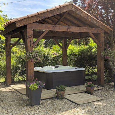 Have a soak in the hot tub