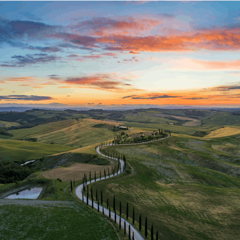 Embark on hiking and cycling trips straight from this home