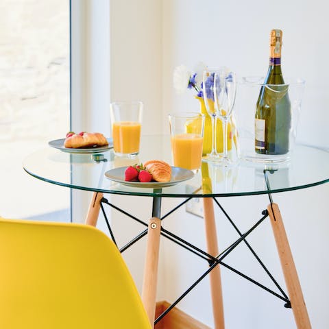 Enjoy a breakfast of champions before hitting Cornwall's famous surf