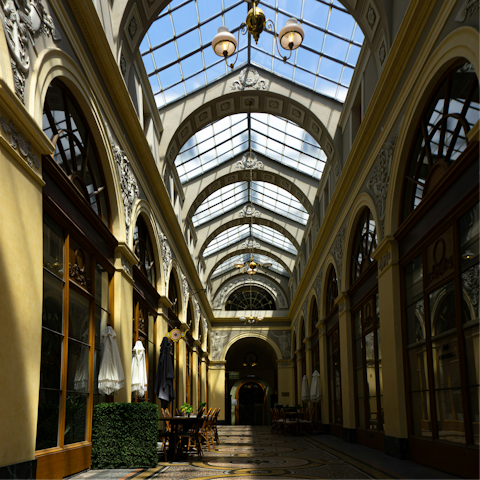 Do some shopping or grab a coffee in the nearby Galerie Vivienne