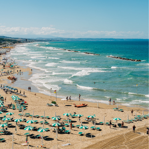 Take a quick drive down to Osa Beach where you can splash in the surf