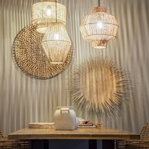 Admire the Southeast Asian inspired descor throughout