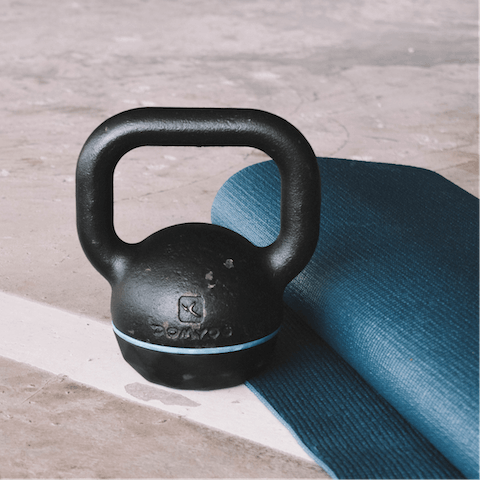 Get your blood pumping with a workout in the communal fitness centre