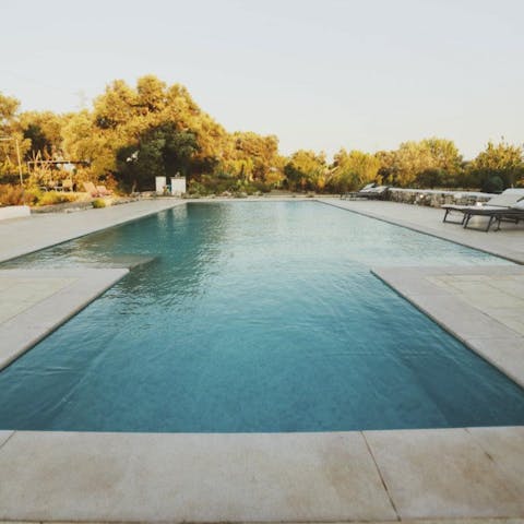 Start the day feeling refreshed with a dip in your private pool