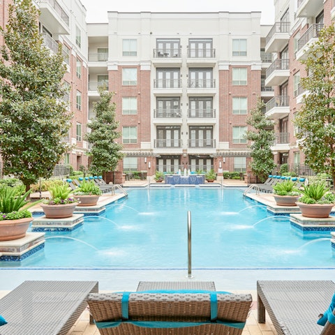Head to the building's fabulous outdoor pool